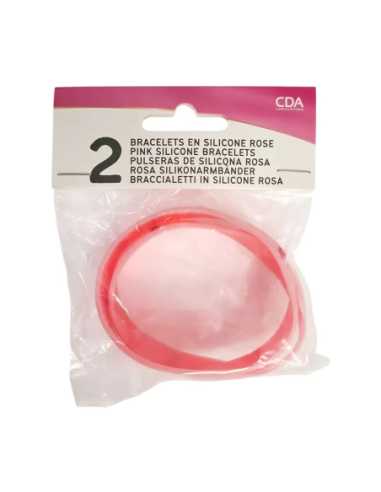 Lot de 2 Bracelets Silicone Octobre Rose – Accessoires solidaires et confortables