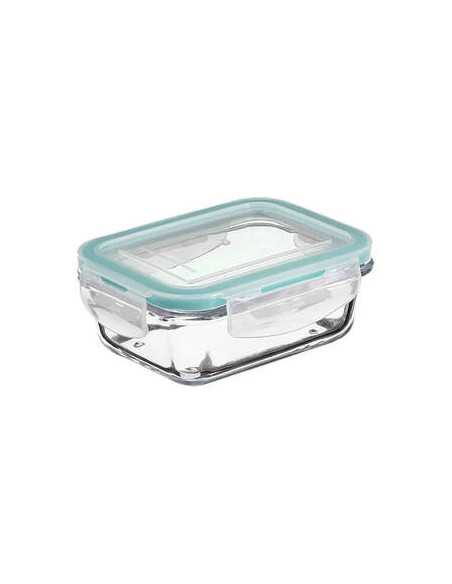 Boîte rectangle plastique et couvercle bambou 0,54L CLIPEAT