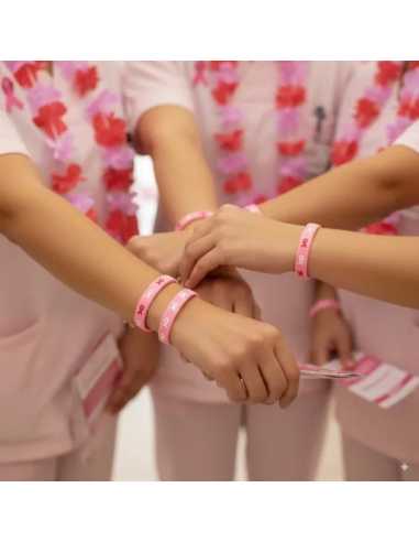 Lot de 2 Bracelets Silicone Octobre Rose – Accessoires solidaires et confortables