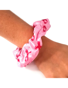 Chouchou Octobre Rose – Accessoire capillaire solidaire et élégant 2