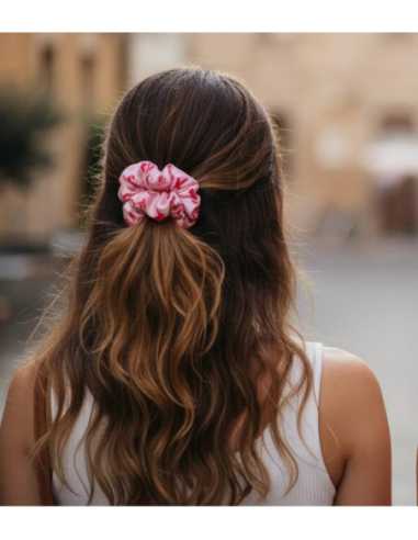 Chouchou Octobre Rose – Accessoire capillaire solidaire et élégant