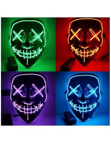Masque Lumineux TERREUR LED – Accessoire Halloween effrayant