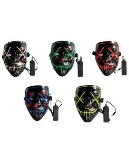 Masque Lumineux TERREUR LED – Accessoire Halloween effrayant