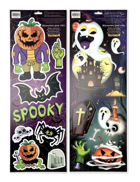 Vitrophanie HALLOWEEN 59.5 x 21 cm – Décoration adhésive