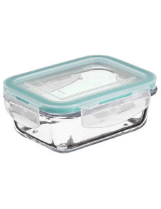 Boîte rectangle plastique et couvercle bambou 1,73L CLIPEAT