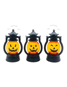 Lanterne Citrouille LED 12.6 x 7.7 cm – Décoration Halloween lumineuse