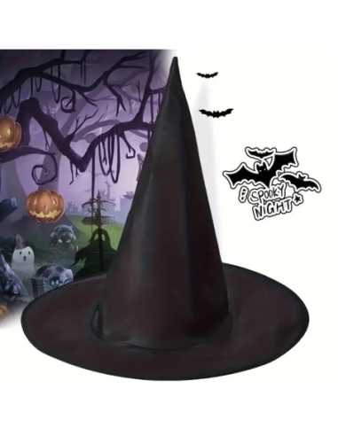 Chapeau de Sorcière 33 x 34 cm – Accessoire Halloween en Polyester