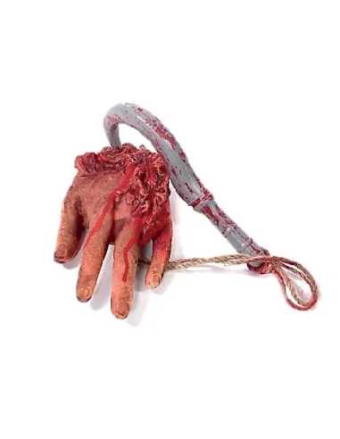 GORE Main sur Crochet de Boucher Vinyl – Décoration Halloween effrayante