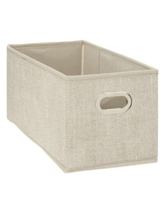 Boîte de rangement, 15x31 cm, Beige chiné