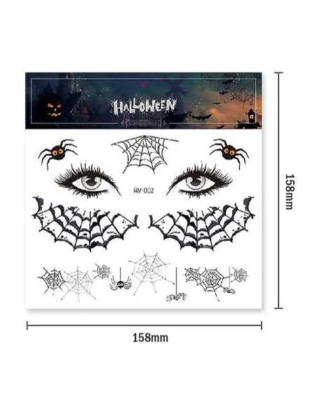 Tatoo Éphémère HORROR HALLOWEEN – Accessoires terrifiants